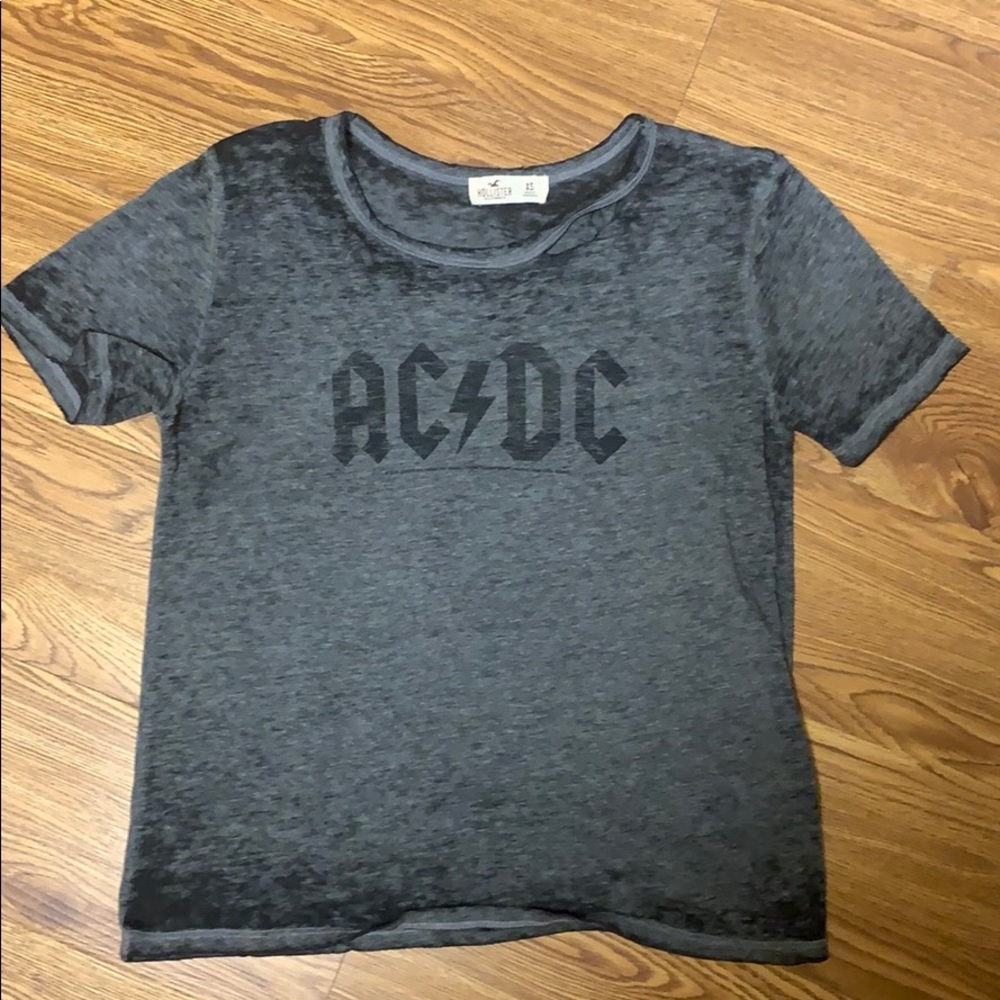 Hollister AC/DC Distressed Tee